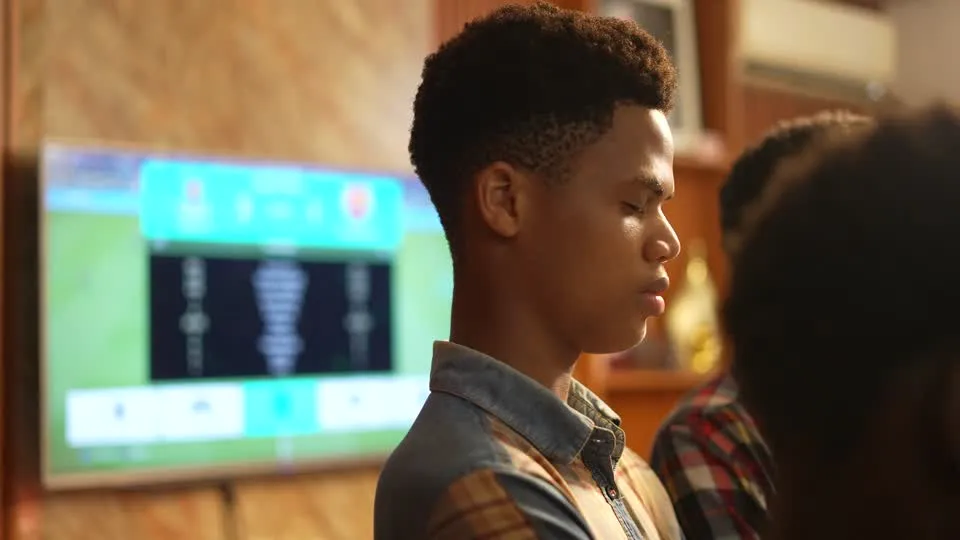 Young people in the supplied project footage